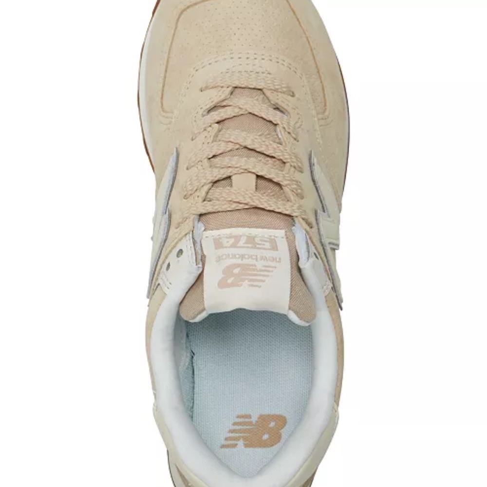 New Balance Beige Sneakers sz 7.5 - Picture 4 of 8